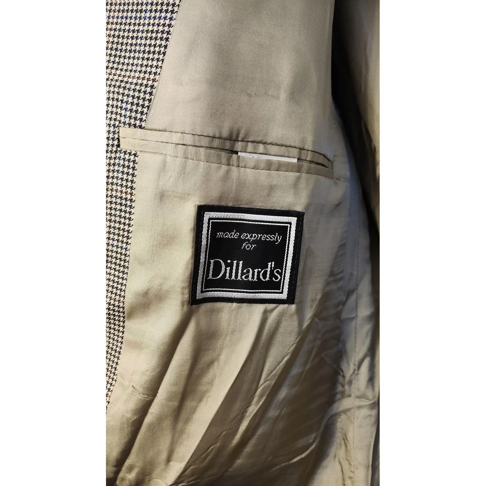 Ralph Lauren Blazer Mens 44R Brown Houndstooth Wool‎ Sport Coat Jacket Check